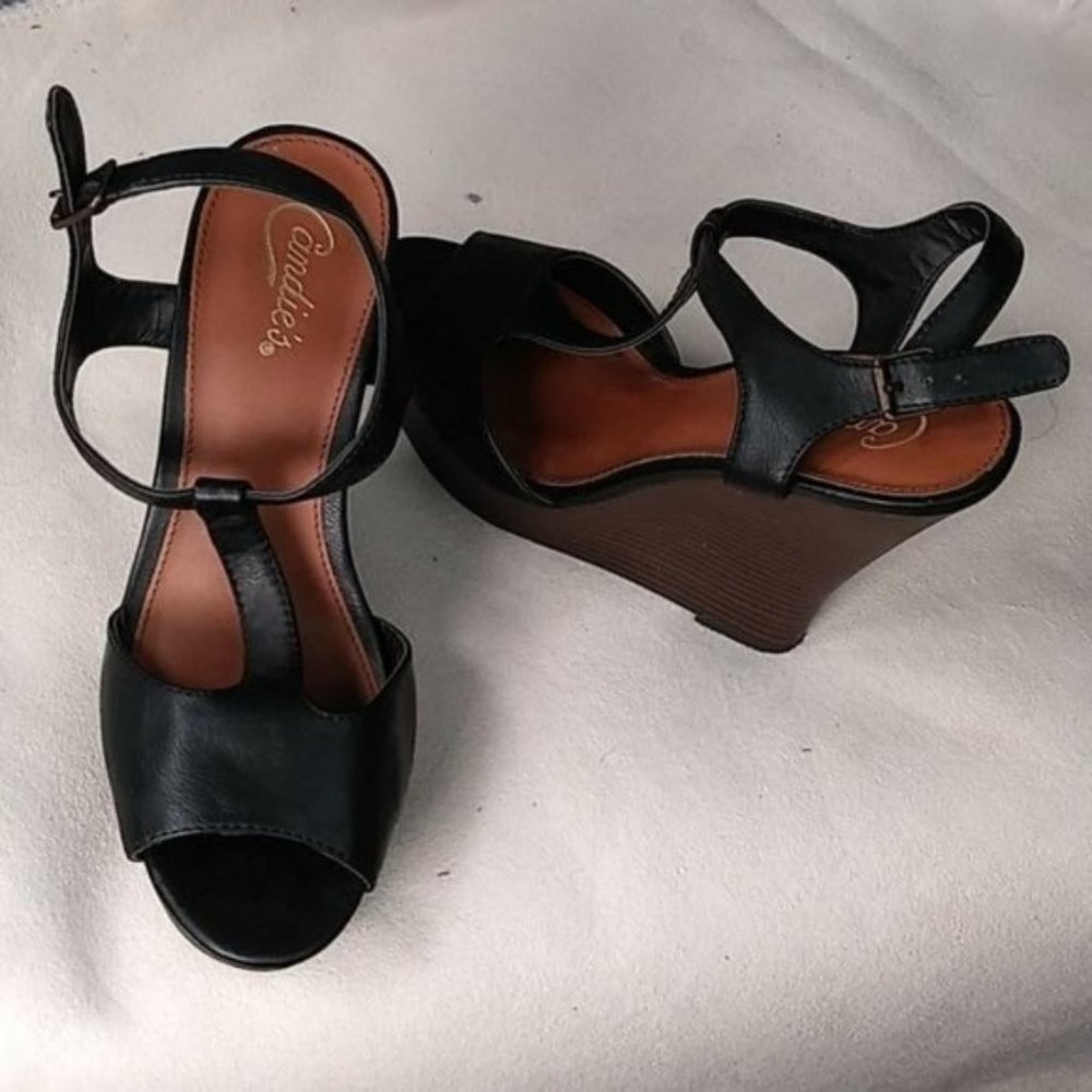 CANDIE'S BLACK HEELS SIZE 9.5